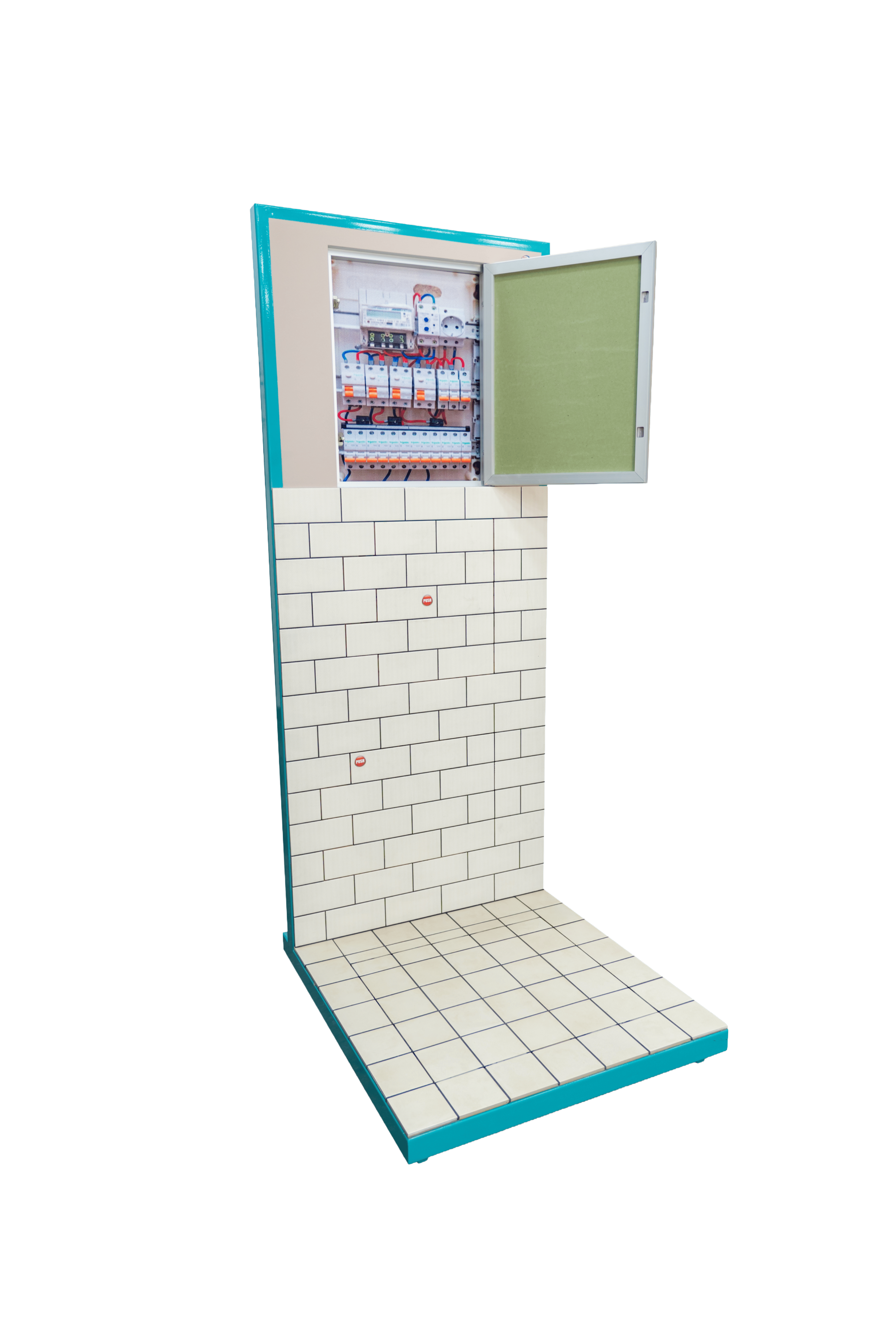 3D модель угла комнаты с люком